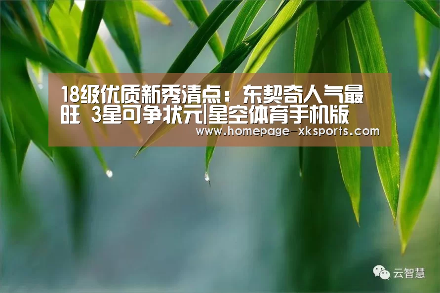 18级优质新秀清点:东契奇人气最旺 3星可争状元|星空体育手机版(图3) 星空体育官网下载